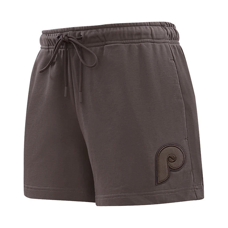 Short en polaire neutre Pro Standard marron pour femmes des Phillies de Philadelphie