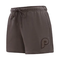 Short en polaire neutre Pro Standard marron pour femmes des Phillies de Philadelphie