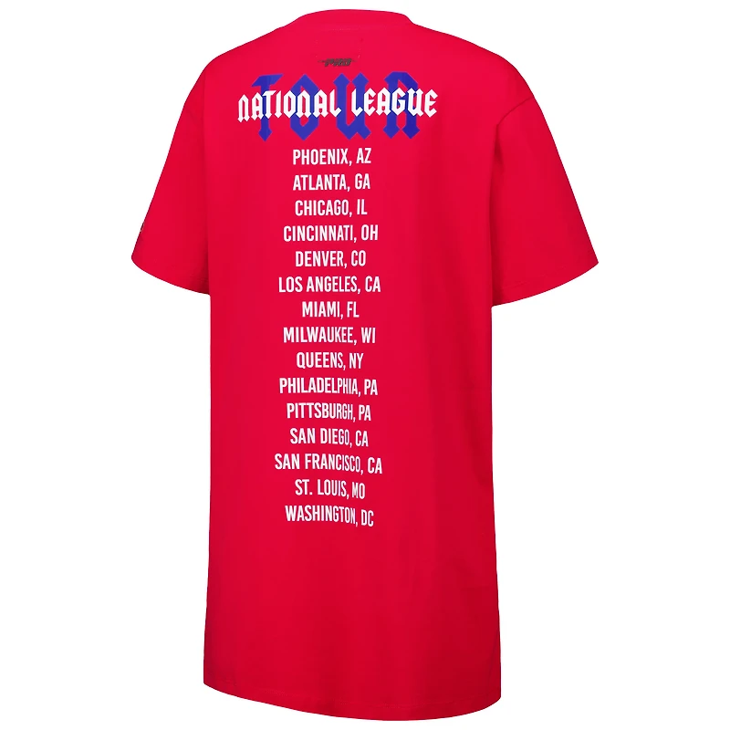 Women's Pro Standard Red Philadelphia Phillies Oversized City Tour T-Shirt Dress
