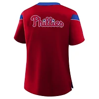 Women's Profile Red Philadelphia Phillies Plus Lace-Up T-Shirt