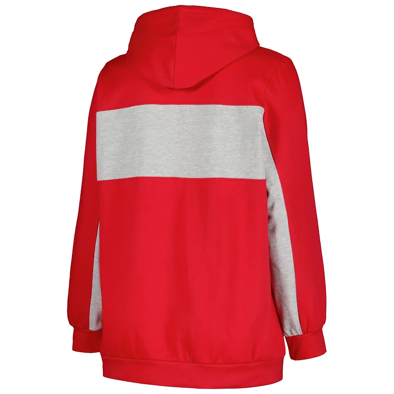 Women's Profile Red Philadelphia Phillies Plus Pullover Hoodie