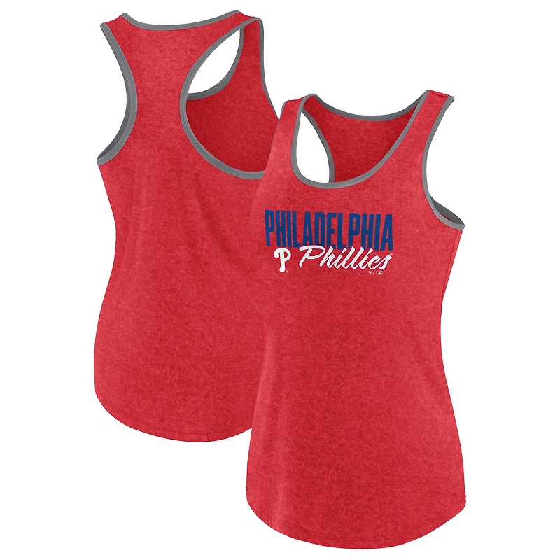 Women's Profile Red Philadelphia Phillies Plus Racerback Tank Top