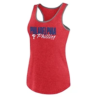 Women's Profile Red Philadelphia Phillies Plus Racerback Tank Top