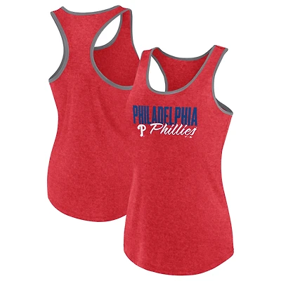 Women's Profile Red Philadelphia Phillies Plus Racerback Tank Top