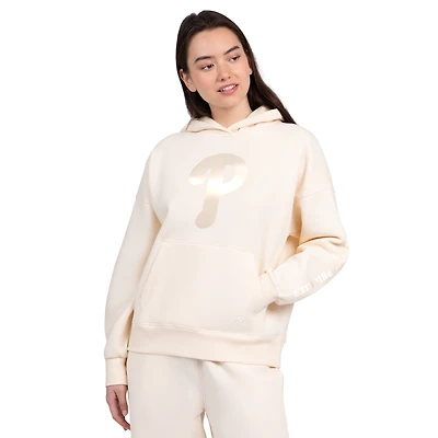 Sweat à capuche décontracté Philadelphia Phillies pastel crème Starter pour femme