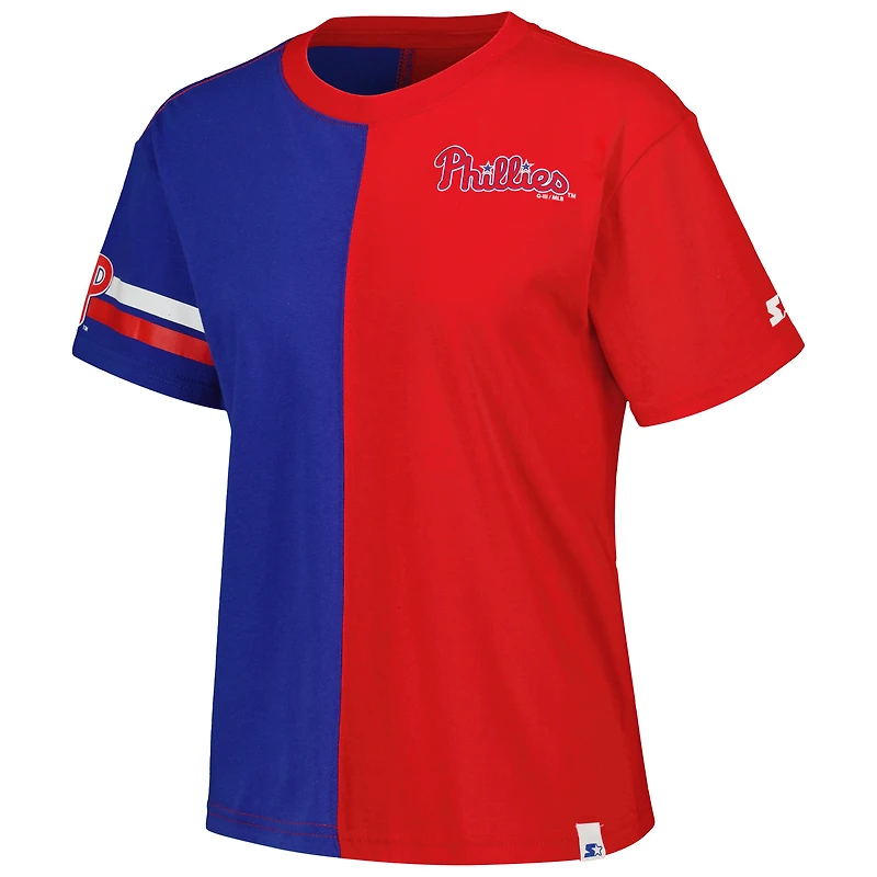 T-shirt Power Move pour femmes, rouge démarreur/Royal Philadelphia Phillies