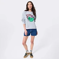 Women's Terez Gray Philadelphia Phillies Gems Marquee Icon Sweatshirt