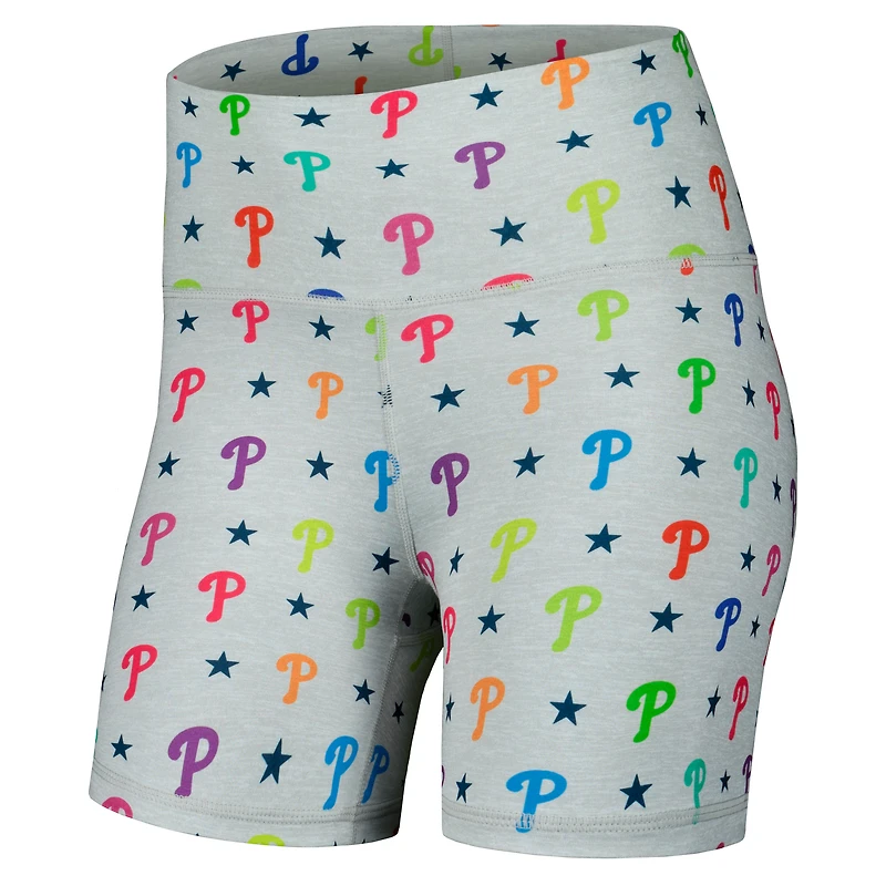 Short arc-en-ciel Boston Red Sox TLC pour femme gris
