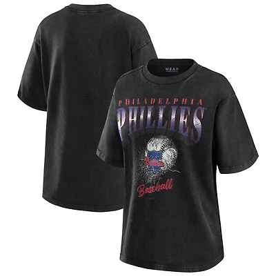 Women's WEAR by Erin Andrews  Charcoal Philadelphia Phillies Oversized Boyfriend T-Shirt