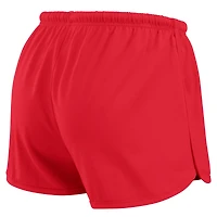 Ensemble de détente WEAR by Erin Andrews pour femme : maillot rugby épais rouge des Phillies Philadelphie, t-shirt à manches longues court et short.