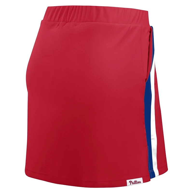Women's WEAR by Erin Andrews Red Philadelphia Phillies Stripes Skort