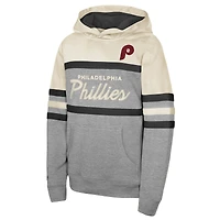 Sweat à capuche pour jeune Mitchell & Ness Cream Philadelphia Phillies Head Coach