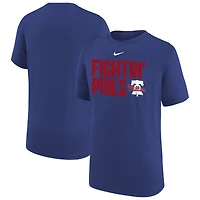 T-shirt Nike bleu pour jeunes Philadelphia Phillies Performance Local Legend