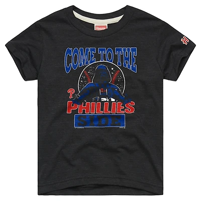 Youth Homage  Charcoal Philadelphia Phillies Star Wars x MLB Dark Side T-Shirt
