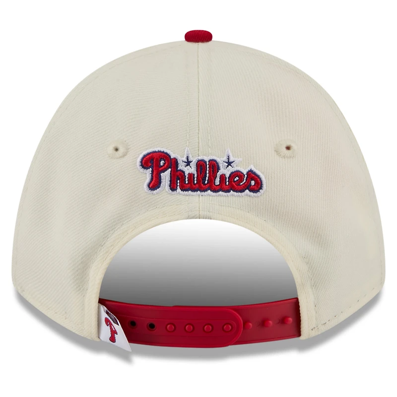 Youth New Era Cream/Red Philadelphia Phillies 2026 MLB All-Star Game Fan Pack Phanatic M-Crown 9FORTY Adjustable Hat