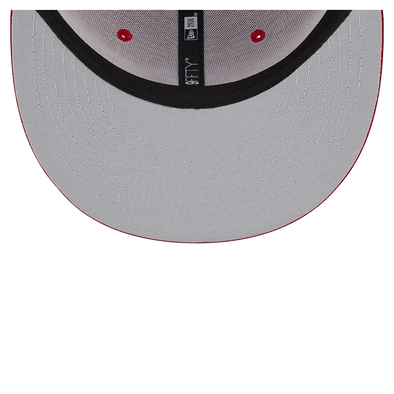 Youth New Era Red Philadelphia Phillies 9FIFTY Trucker Snapback Hat