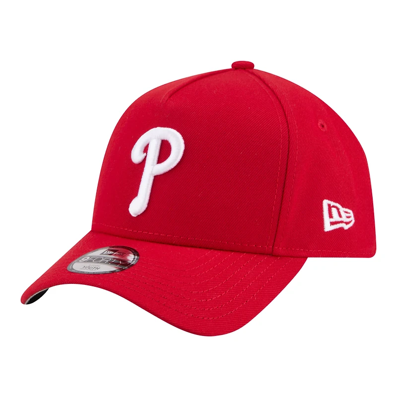 Youth New Era Red Philadelphia Phillies 9FORTY A-Frame Adjustable Hat