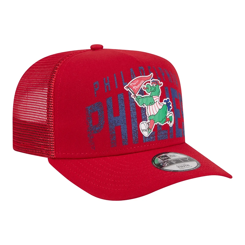 Casquette snapback New Era 9FIFTY rouge Philadelphia Phillies pour jeunes