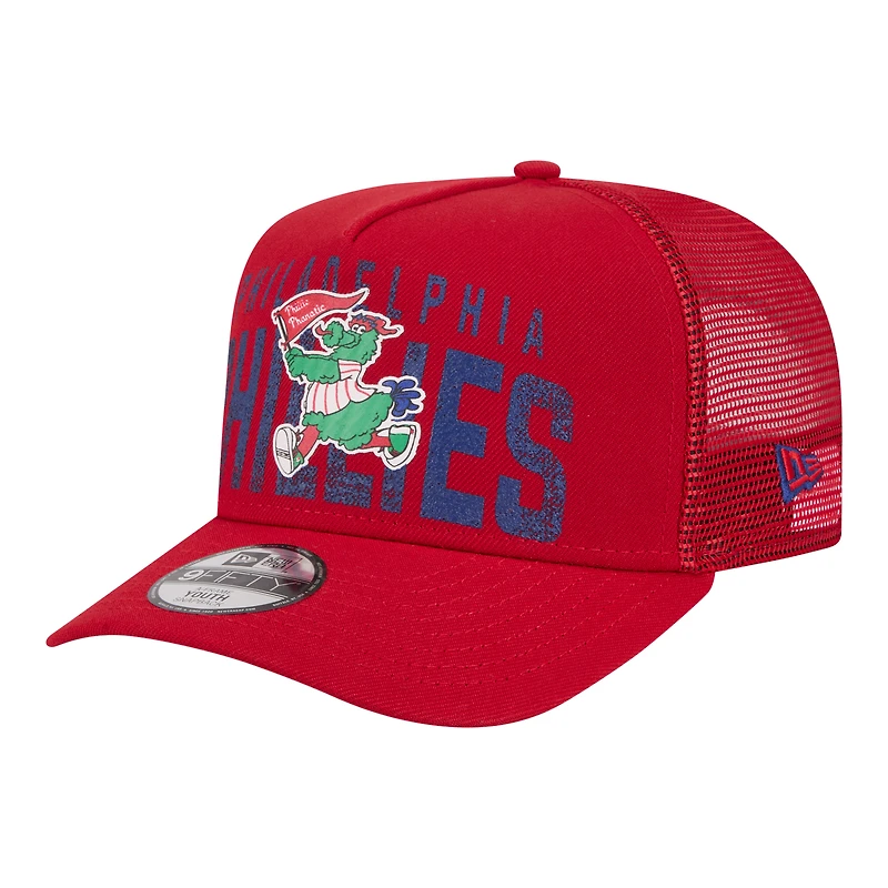 Casquette snapback New Era 9FIFTY rouge Philadelphia Phillies pour jeunes