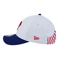 Youth New Era  White/Red Philadelphia Phillies Baseball 39THIRTY M-Crown Flex Hat