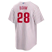 Maillot Nike Alec Bohm blanc pour jeune des Philadelphia Phillies à domicile