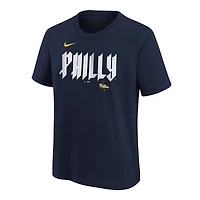T-shirt Nike Bryce Harper pour jeunes des Phillies de Philadelphie Fuse City Connect avec nom et numéro, bleu marine