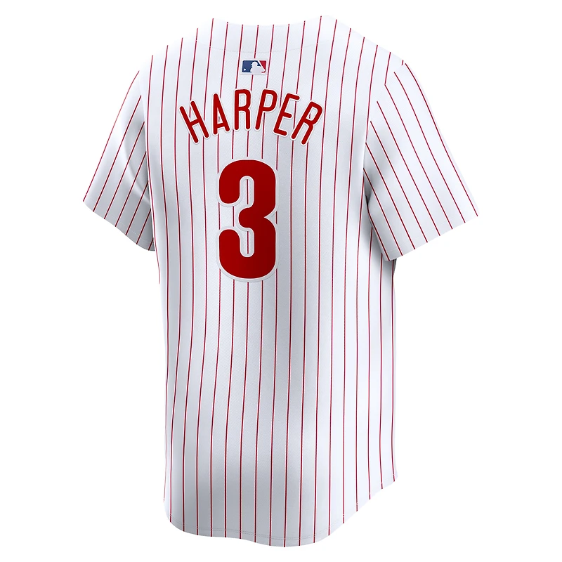 Maillot de joueur Nike Bryce Harper blanc pour jeune des Phillies Philadelphie à domicile limité