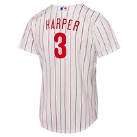 Maillot de joueur Nike Bryce Harper blanc Philadelphia Phillies Home Replica 2.0 pour jeune