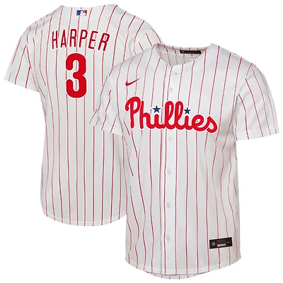 Maillot de joueur Nike Bryce Harper blanc Philadelphia Phillies Home Replica 2.0 pour jeune