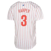 Maillot de joueur Nike Bryce Harper blanc Philadelphia Phillies Limited pour jeune