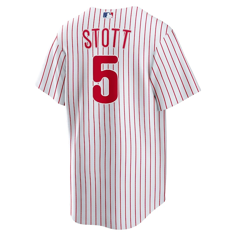 Youth Nike Bryson Stott White Philadelphia Phillies Home Replica Jersey