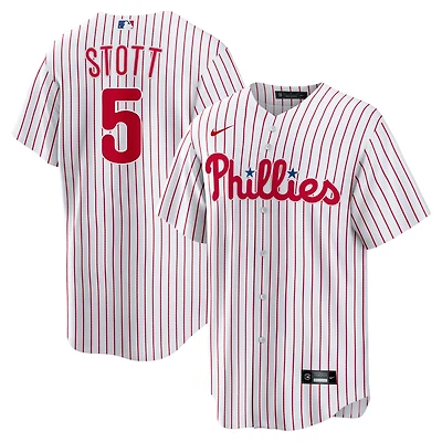 Youth Nike Bryson Stott White Philadelphia Phillies Home Replica Jersey