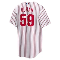 Youth Nike Jhoan Duran White Philadelphia Phillies Home Replica Jersey