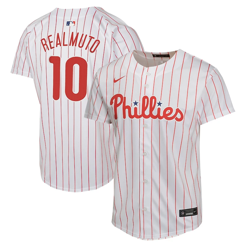 Nike J.T. pour jeunes Maillot de joueur Realmuto blanc des Phillies Philadelphie à domicile