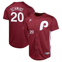 Youth Nike Mike Schmidt Burgundy Philadelphia Phillies Cooperstown Collection Limited Player Jersey