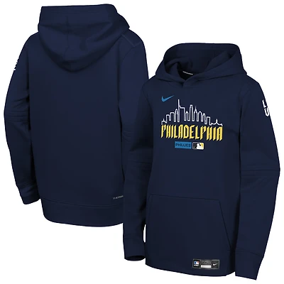 Sweat à capuche Nike City Connect Therma-FIT bleu marine Philadelphia Phillies Authentic Collection pour jeunes