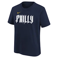 T-shirt Nike bleu marine pour jeunes des Phillies de Philadelphie City Connect