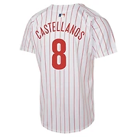 Maillot Nike Nick Castellanos pour jeune joueur des Phillies de Philadelphie, blanc, le match à domicile