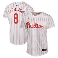 Maillot Nike Nick Castellanos pour jeune joueur des Phillies de Philadelphie, blanc, le match à domicile