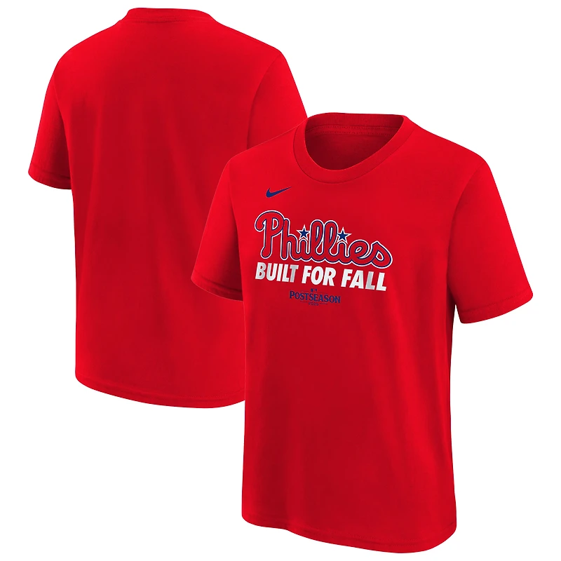Youth Nike  Red Philadelphia Phillies 2025 MLB Postseason Authentic Collection Dri-FIT T-Shirt