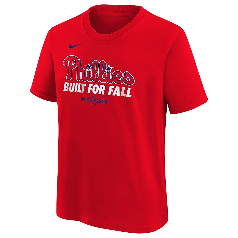 Youth Nike  Red Philadelphia Phillies 2025 MLB Postseason Authentic Collection Dri-FIT T-Shirt