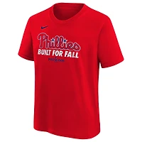 Youth Nike  Red Philadelphia Phillies 2025 MLB Postseason Authentic Collection Dri-FIT T-Shirt