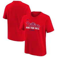 Youth Nike  Red Philadelphia Phillies 2025 MLB Postseason Authentic Collection Dri-FIT T-Shirt