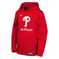 Sweat à capuche Nike rouge Philadelphia Phillies Authentic Collection Performance pour jeunes