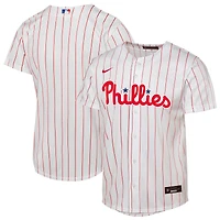 Maillot Nike blanc pour jeunes à domicile des Philadelphia Phillies