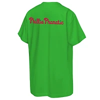 T-shirt Outerstuff vert pour jeunes, motif emblématique des Phillies de Philadelphie.
