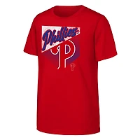 Youth Outerstuff  Red Philadelphia Phillies Prime Plate T-Shirt