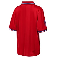 T-shirt à col montant rouge Philadelphia Phillies Y2 Tech Stadium pour jeunes de la marque Outerstuff