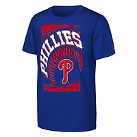 Youth Outerstuff  Royal Philadelphia Phillies Speed Pitch T-Shirt