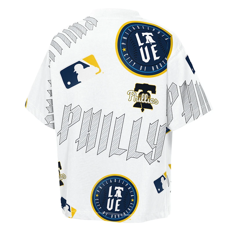 Youth Outerstuff  White Philadelphia Phillies Circus Catch T-Shirt